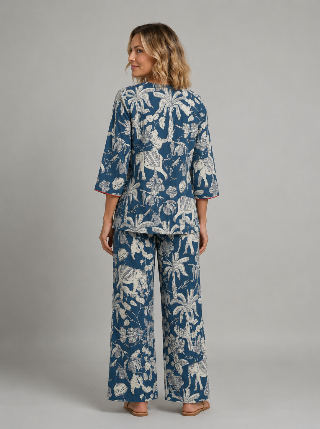 Radha Tunic Set - Blue Jungle Boogie