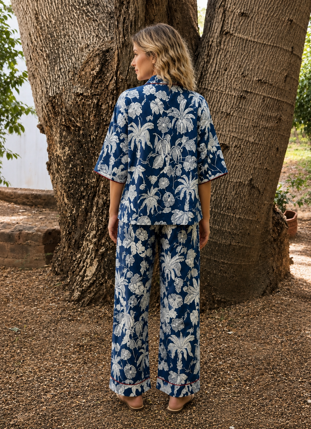 Sharan Boxy PJ set - Blue Jungle Boogie