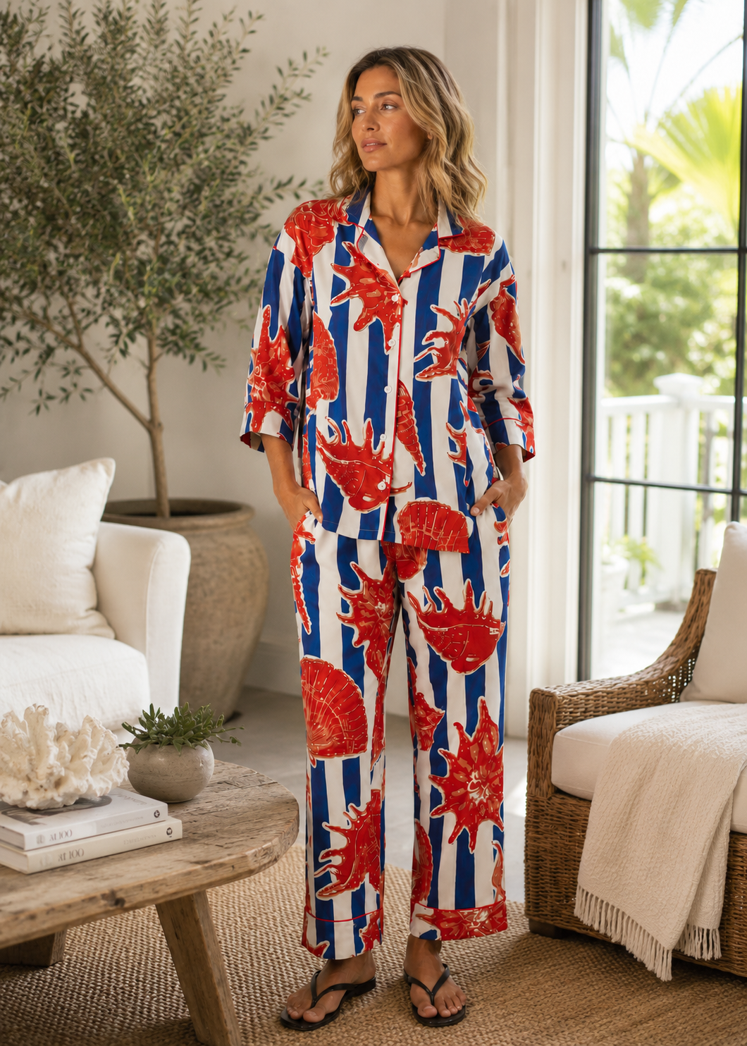 Sharan Boxy PJ Set - She Sells Sea Shells