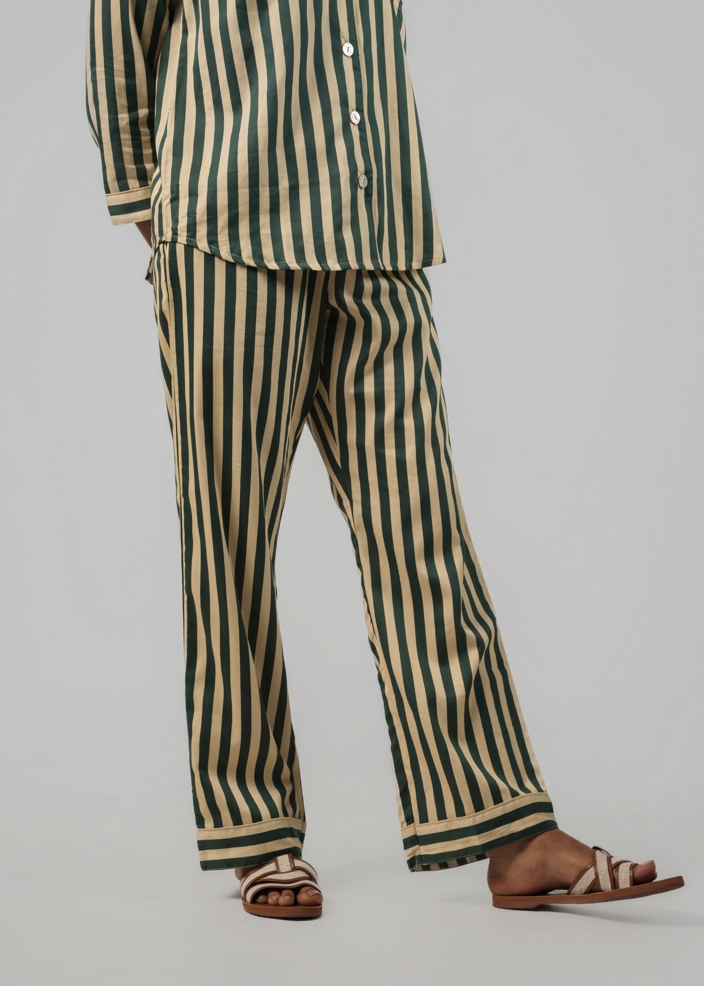 Ela PJ set - Spruce Stripes
