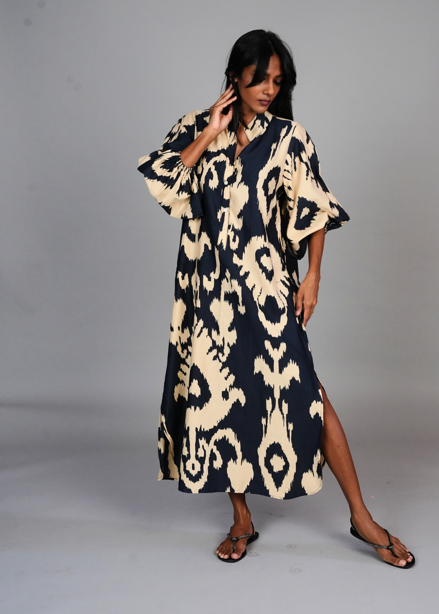 Anika Dress - Navy Chandelier