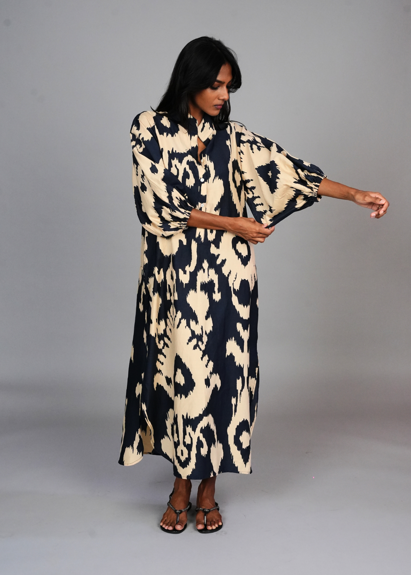 Anika Dress - Navy Chandelier