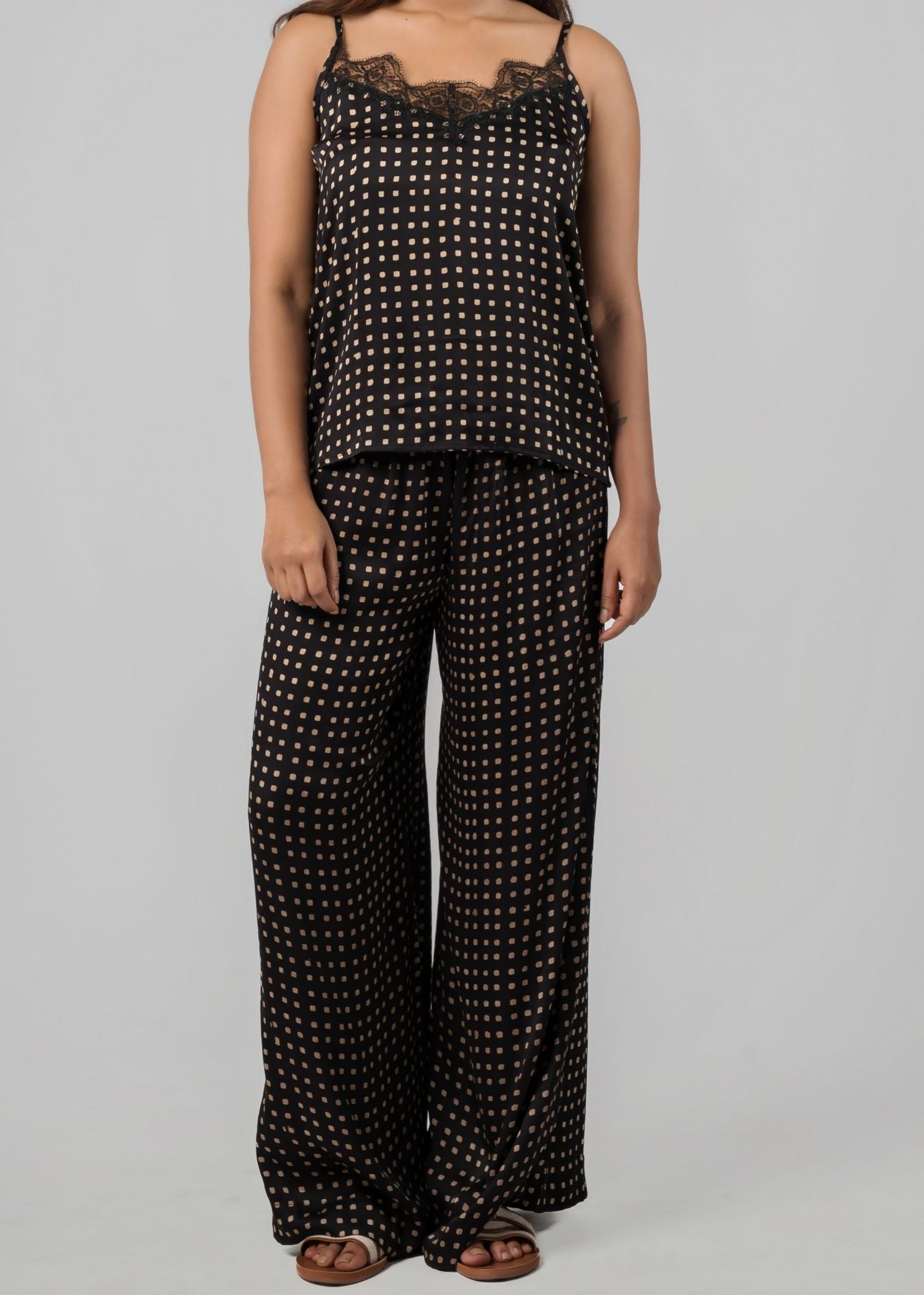 Cami + Wide Leg Pant Set - Night Sky