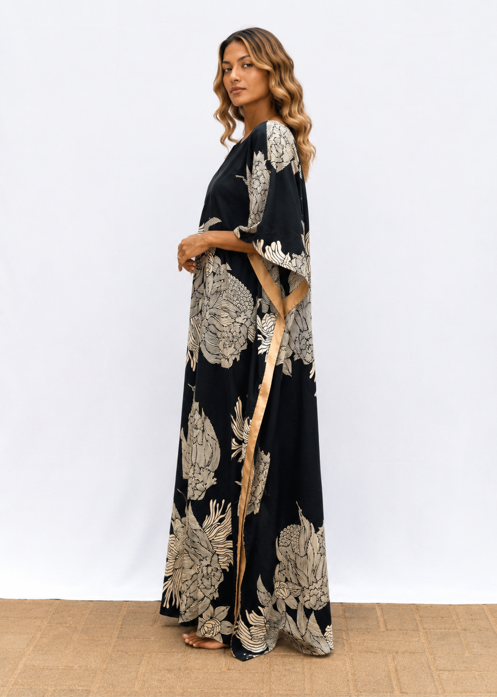 Surya Caftan - Black Satori
