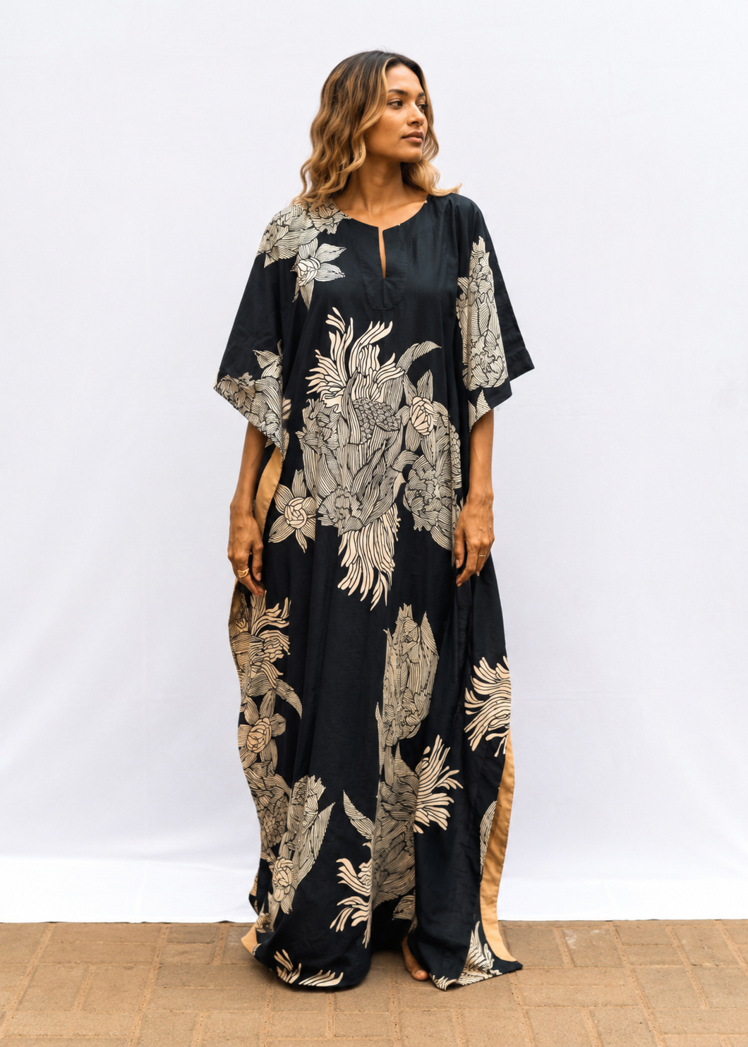 Surya Caftan - Black Satori