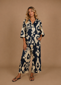 Sharan Boxy PJ Set - Navy Chandeliers