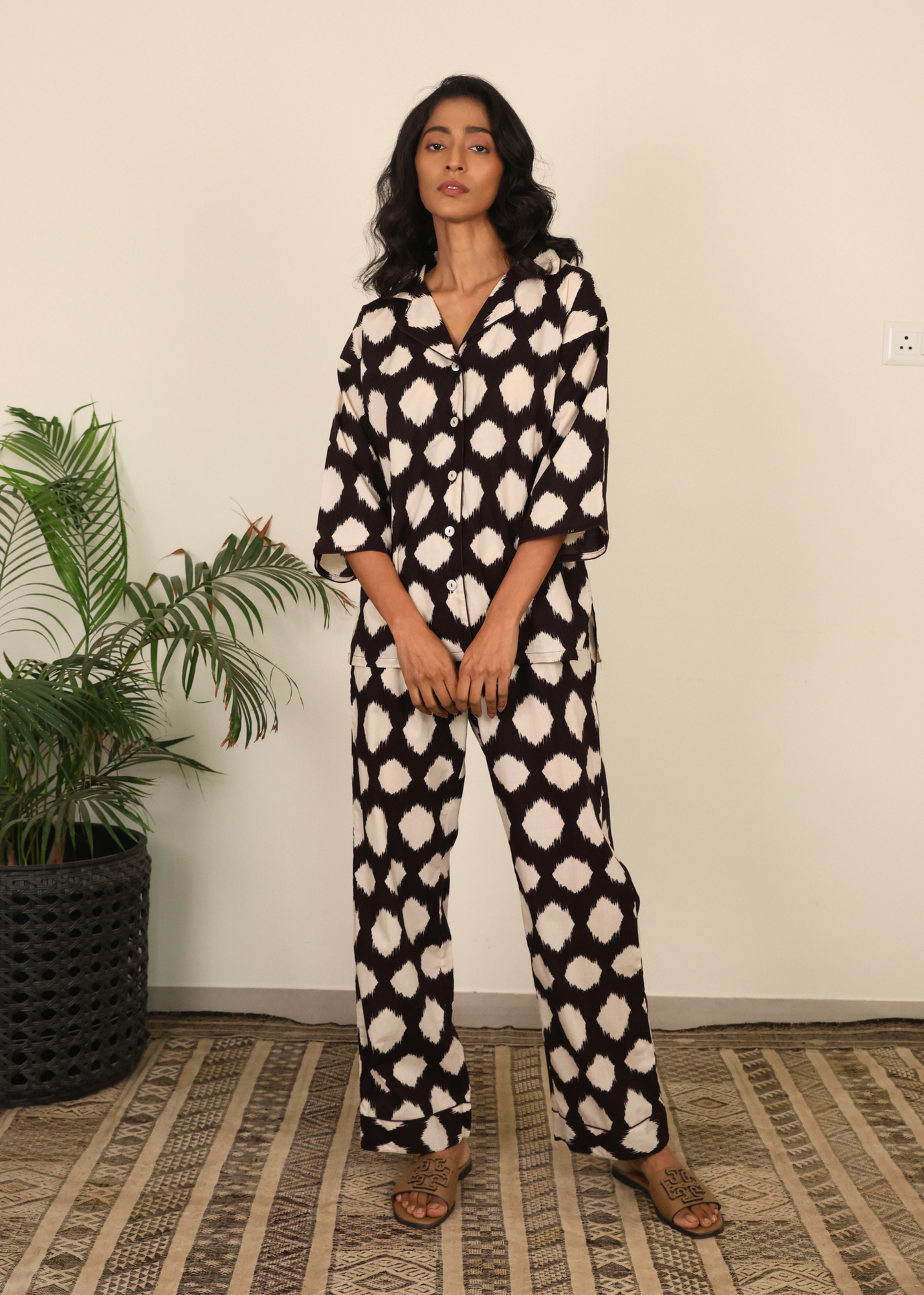 Sharan Boxy PJ Set - Stone