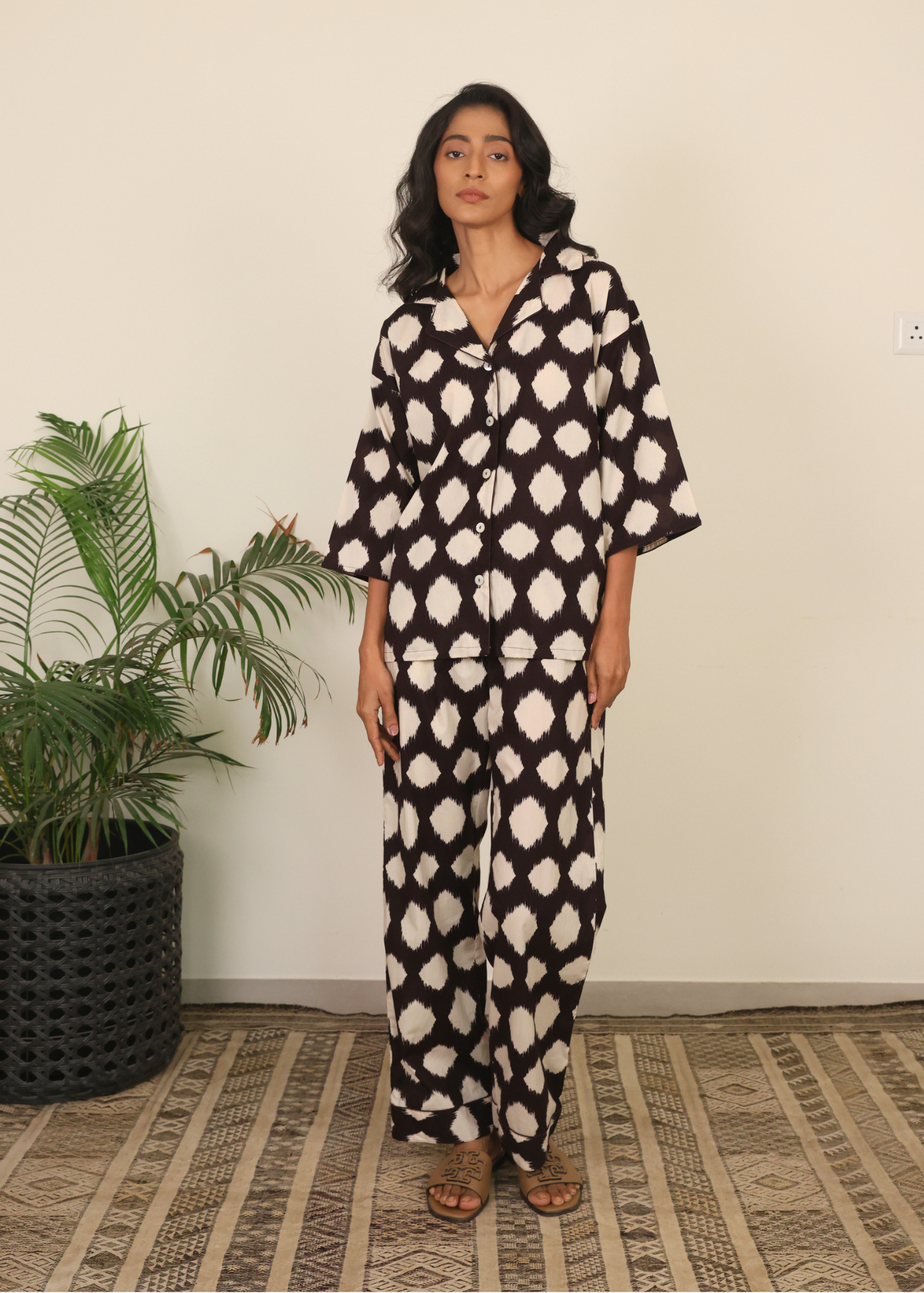 Sharan Boxy PJ Set - Stone
