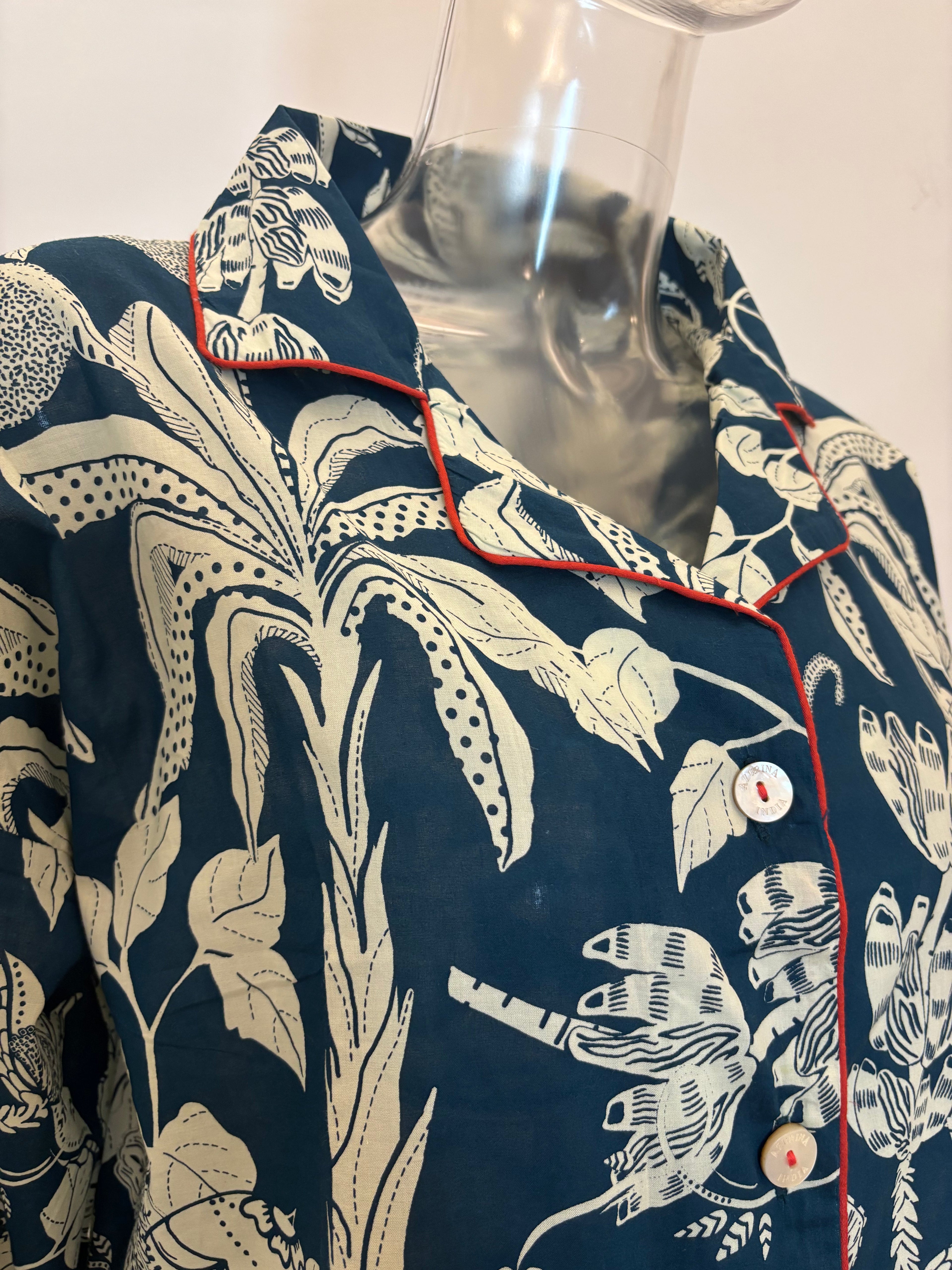 Sharan Boxy PJ set - Blue Jungle Boogie