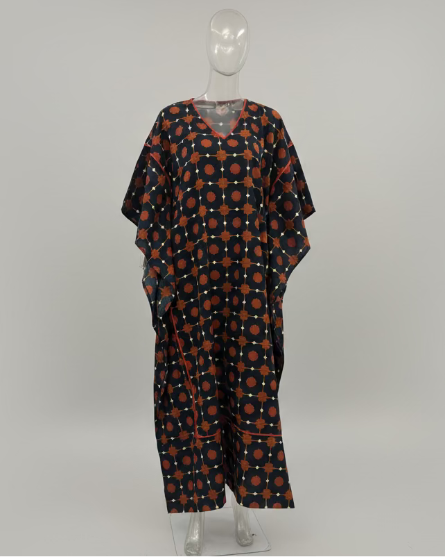 Sun Caftan - Midnight Marigold