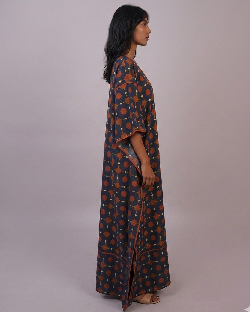 Sun Caftan - Midnight Marigold