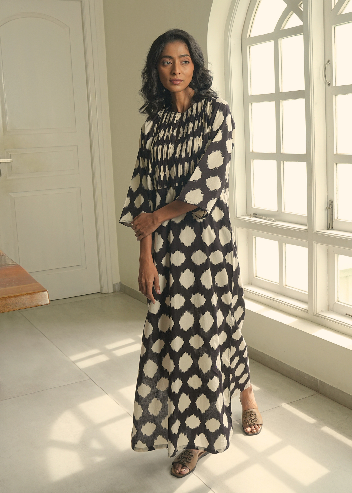 Nikki Lounge Dress - Stone