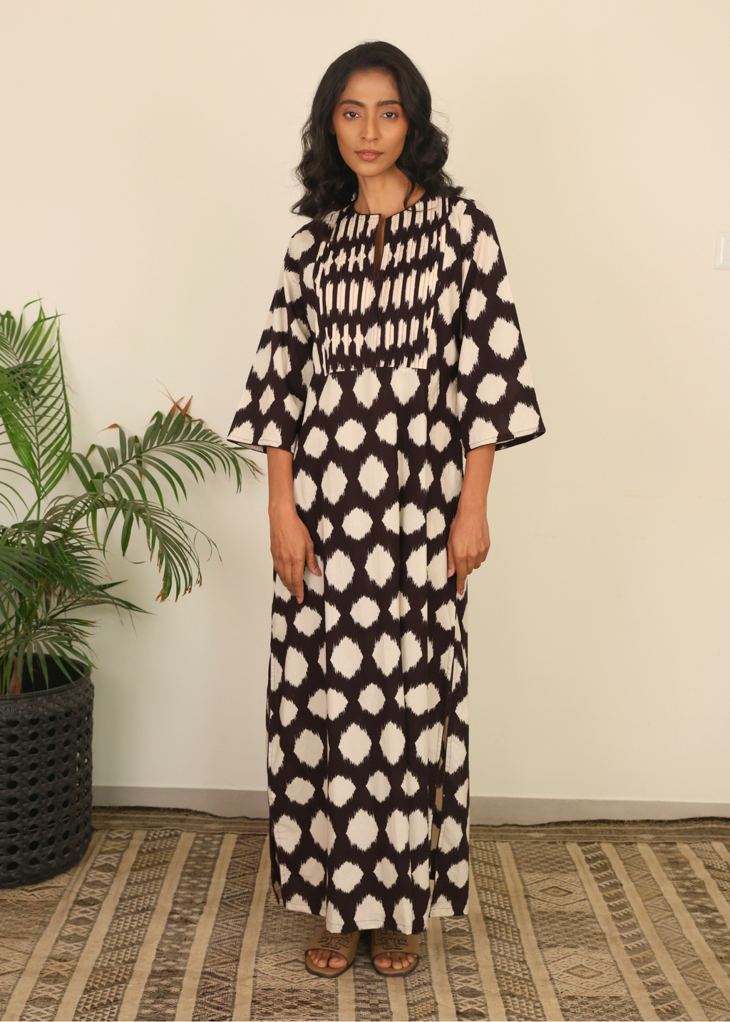 Nikki Lounge Dress - Stone