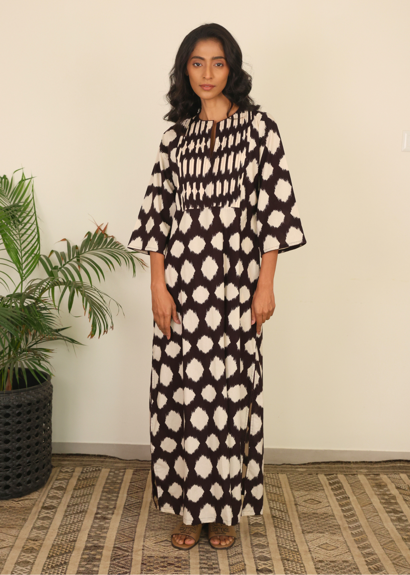 Nikki Lounge Dress - Stone