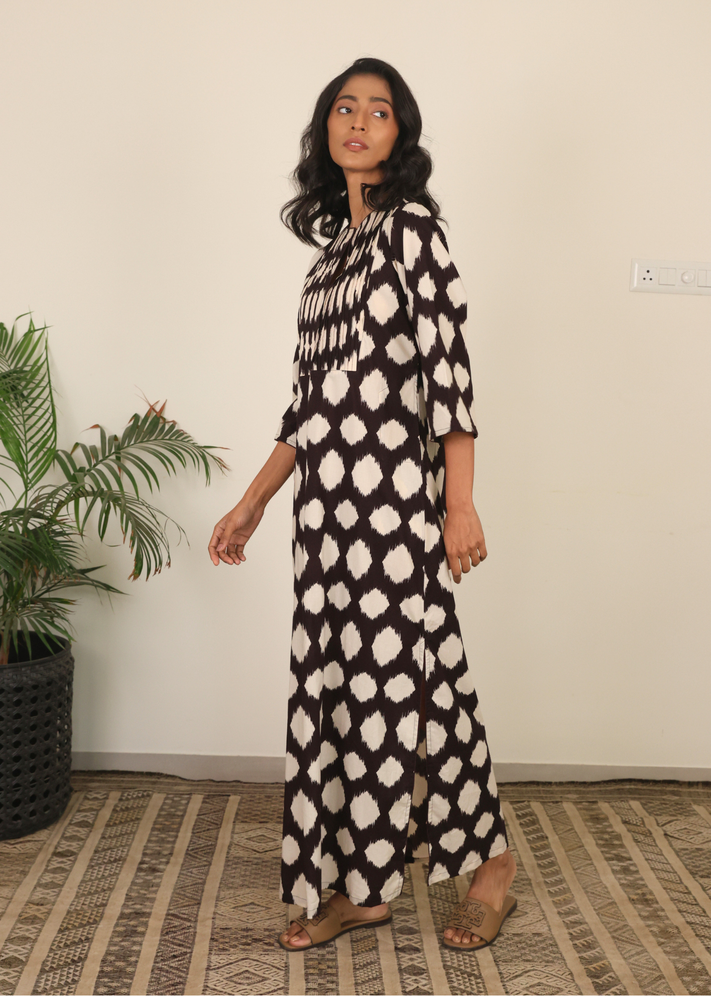 Nikki Lounge Dress - Stone