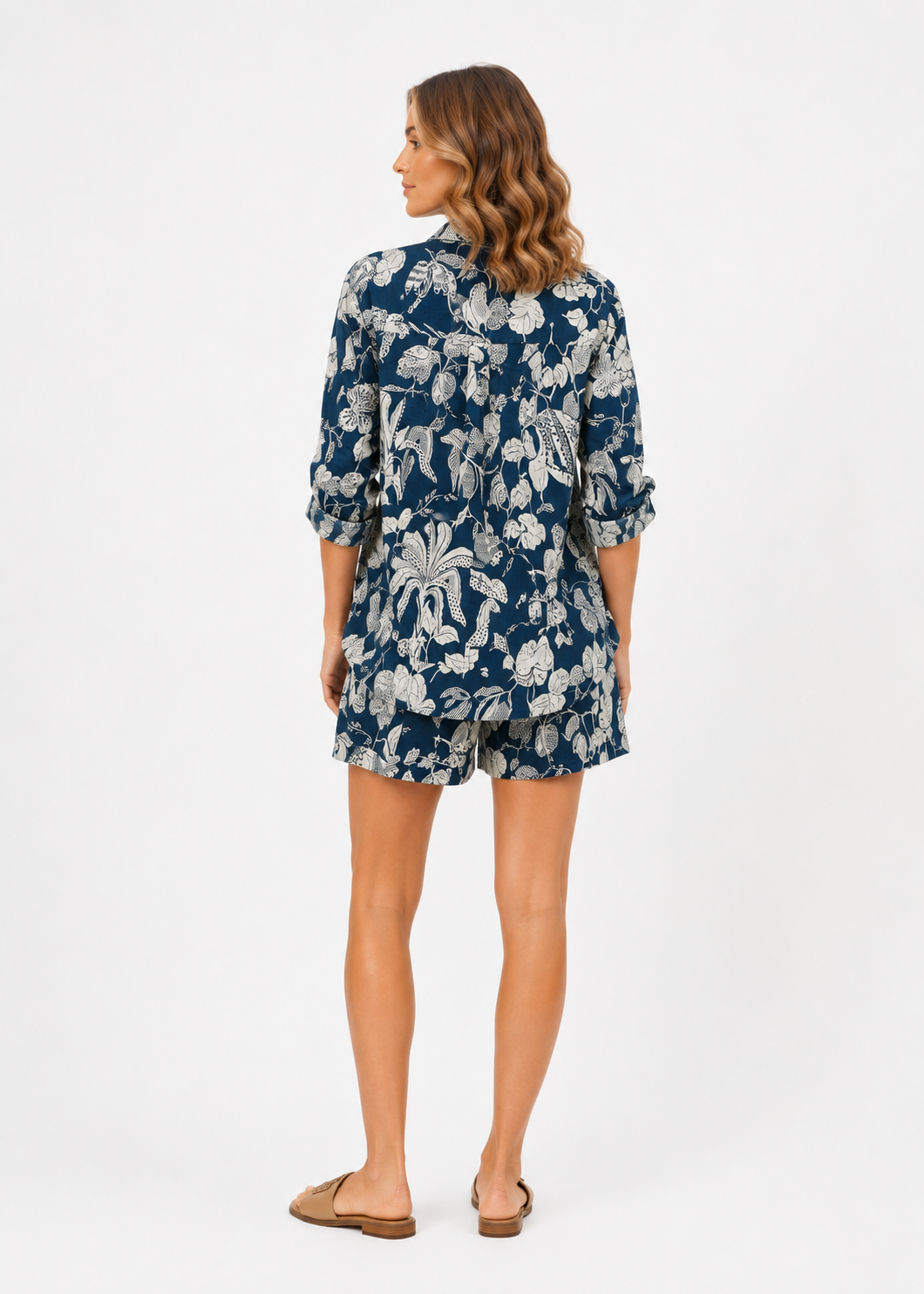 Girlfriend Shorts Set - Blue Jungle Boogie