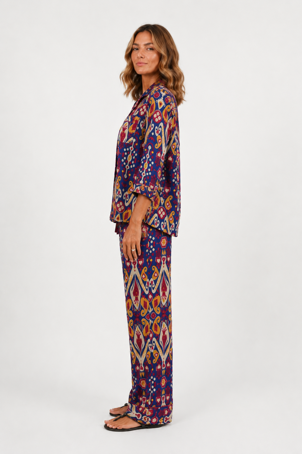 Ela 3/4 Sleeve PJ set - Majorelle Bazaar