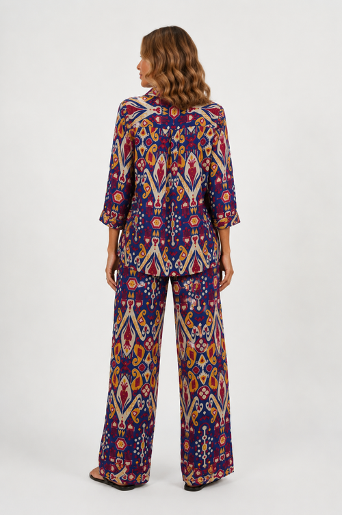 Ela 3/4 Sleeve PJ set - Majorelle Bazaar