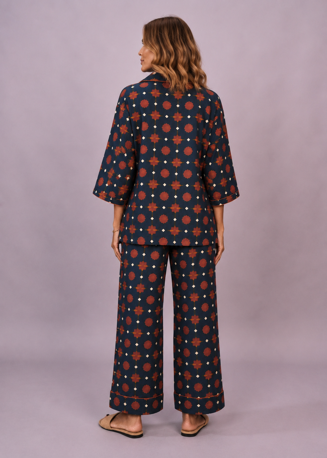 Sharan Boxy PJ Set - Marigold Nights